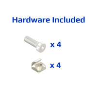 51-300-3SS MODULAR SOLUTIONS LIFTOFF ALUMINUM HINGE 64MM X 101MM X 4MM COUNTERSUNK HOLES, S.S. HARDWARE